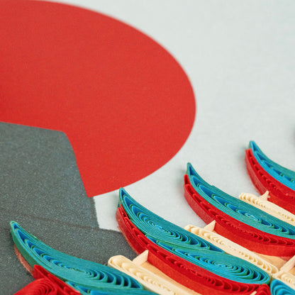 Pagoda Quilling Card