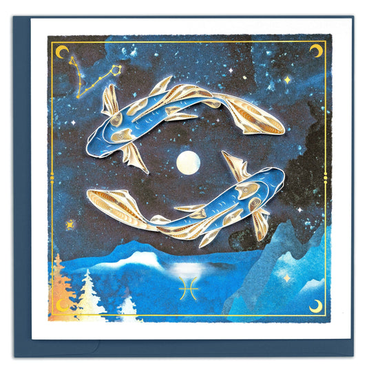 Pisces Quilling Card