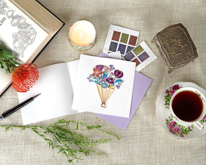 Playful Flower Bouquet Quilling Card