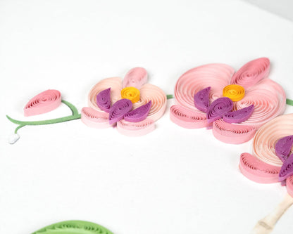 Potted Orchid Quilling Card