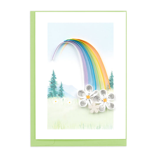 Rainbow Gift Enclosure Mini Quilling Card
