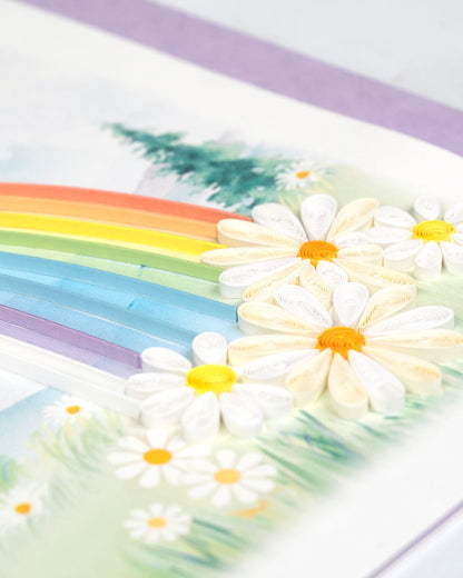 Rainbow Quilling Card