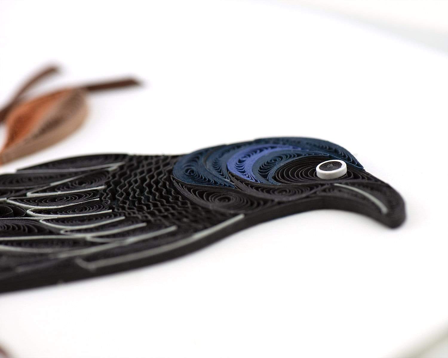 Raven Quilling Card 