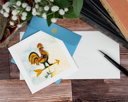 Rooster Weathervane Quilling Card 