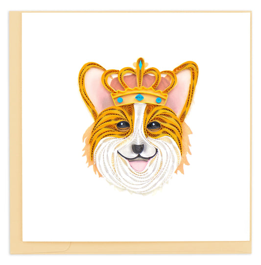 Royal Corgi Quilling Card