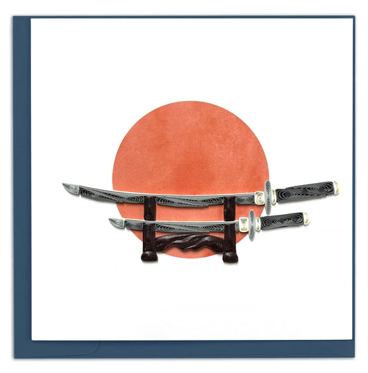 Samurai Sword Quilling Card