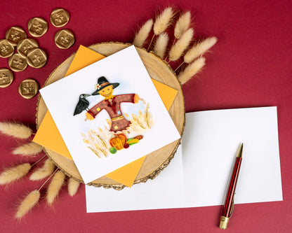 Scarecrow Quilling Card