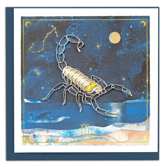 Scorpio Quilling Card