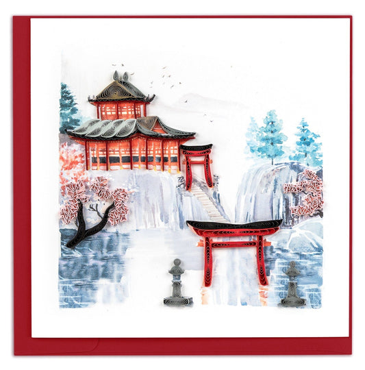 Shinto Shrine Quilling Card