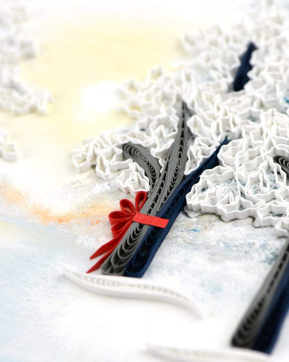 Snow Covered Trees Quilling Card
