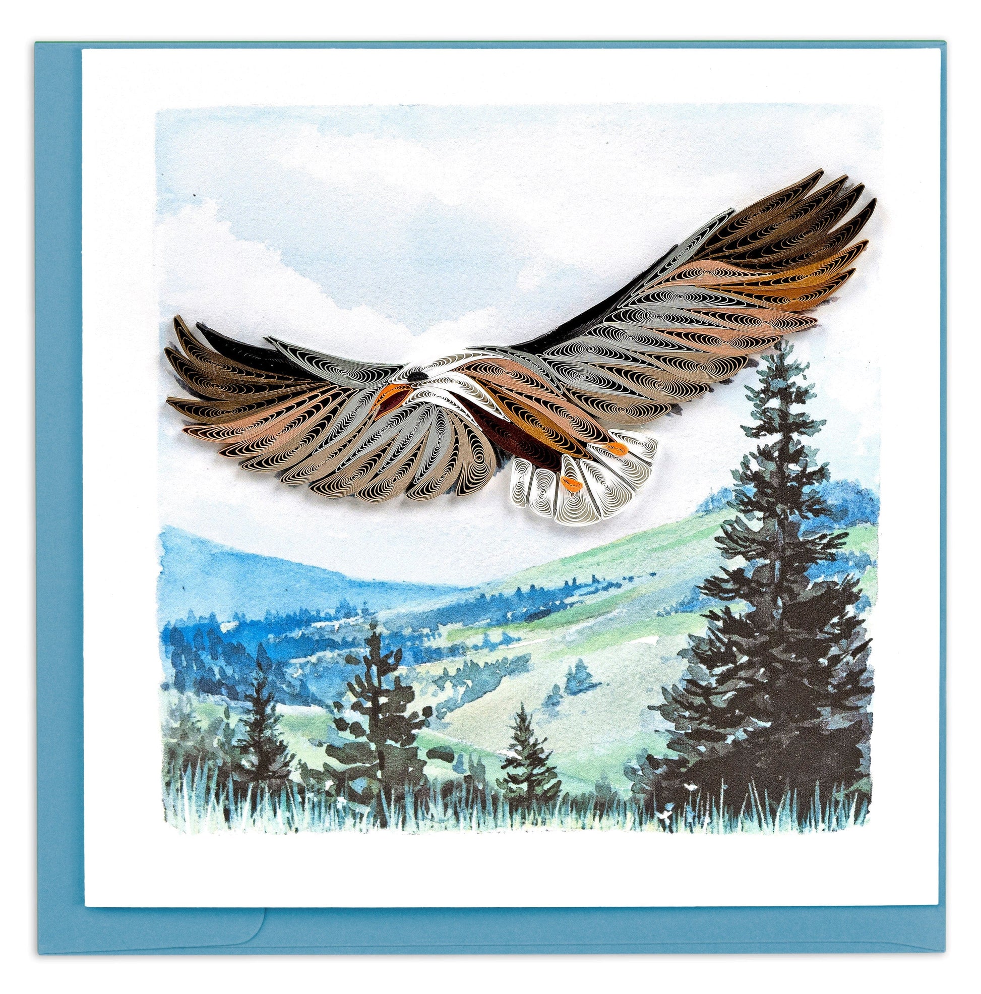 Soaring Eagle Quilling Card 