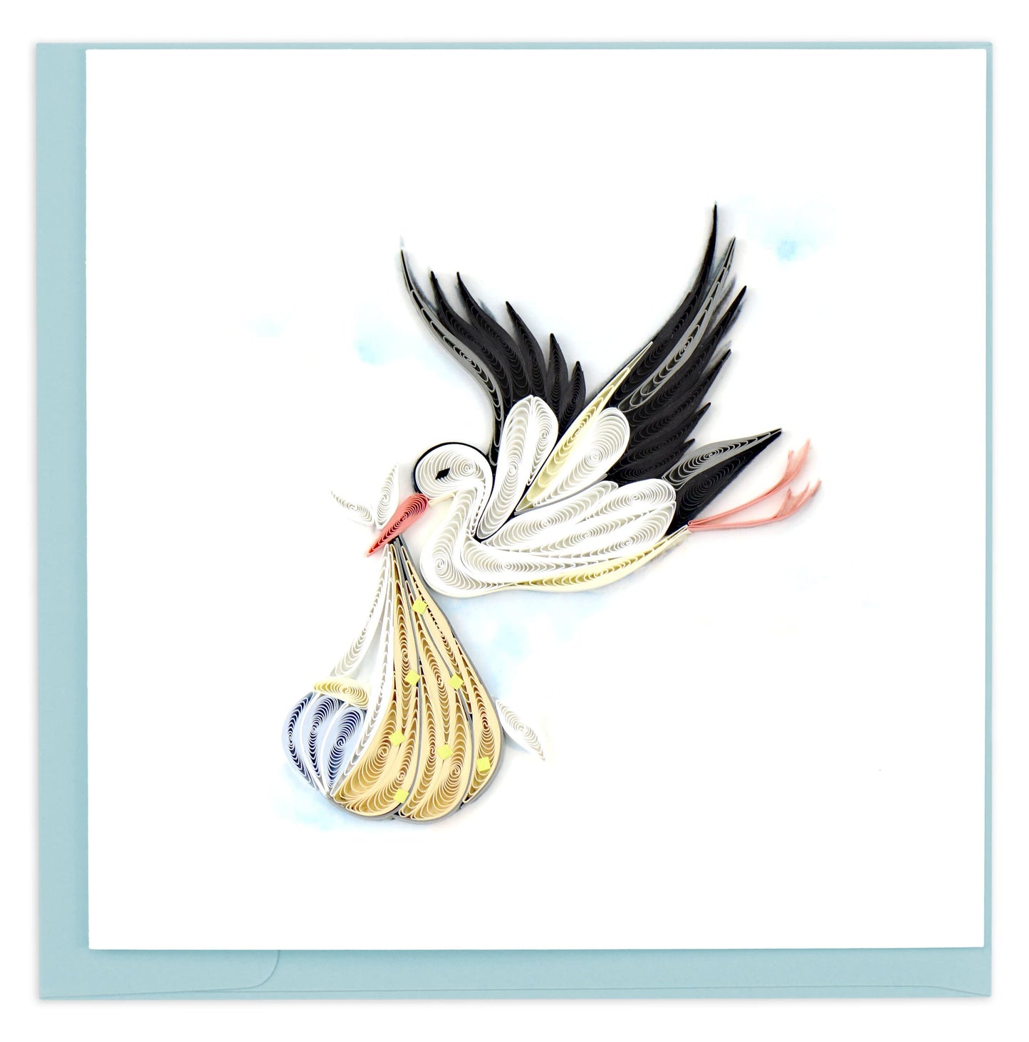 Special Delivery Stork Quilling Card