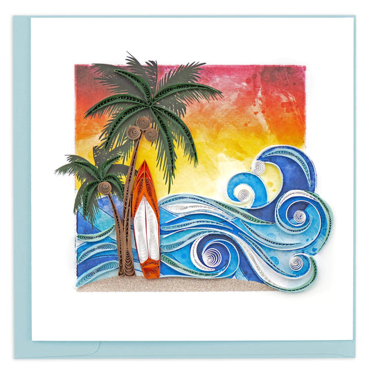 Surfing Paradise Quilling Card