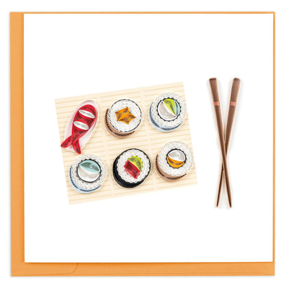 Sushi Quilling Card