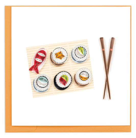 Sushi Quilling Card