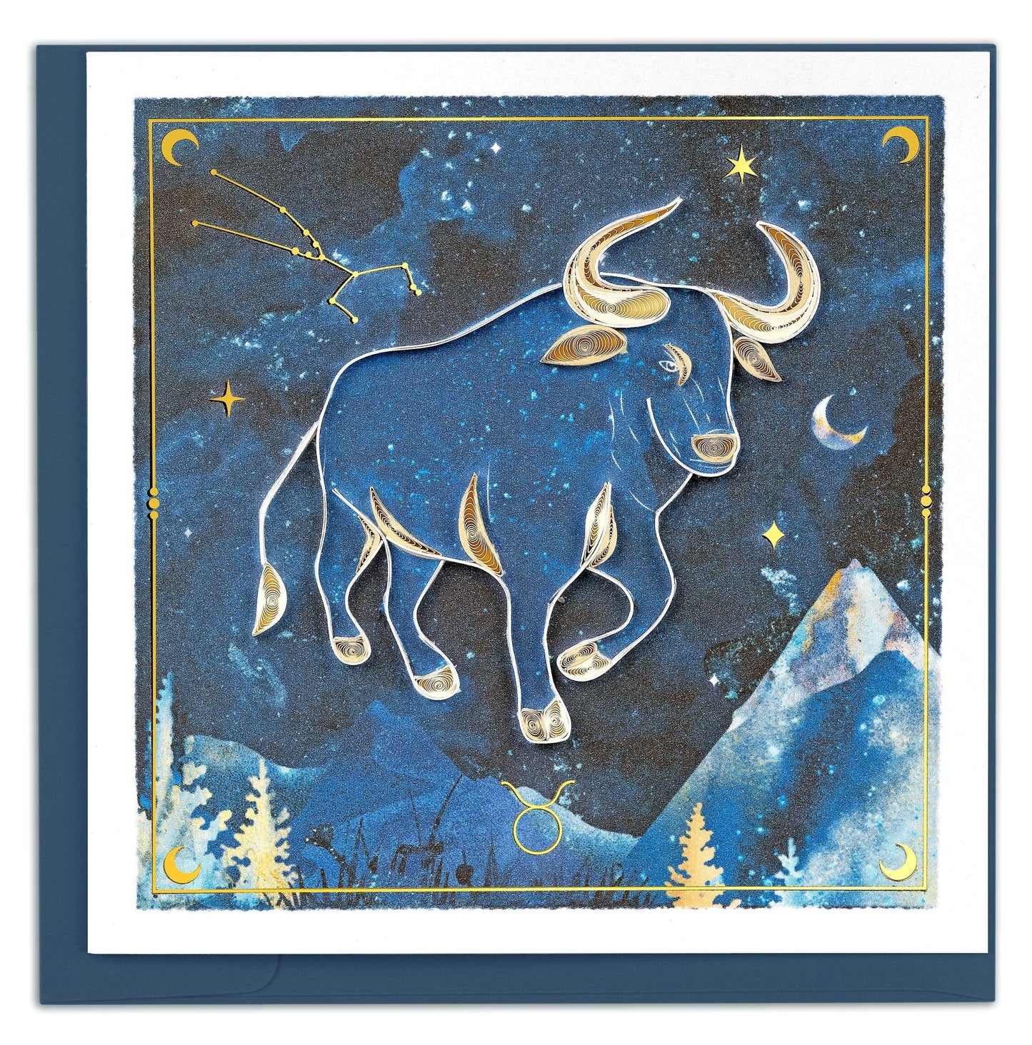 Taurus Quilling Card