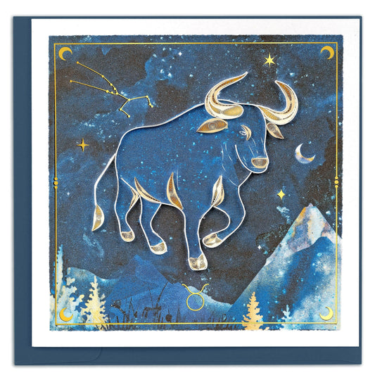 Taurus Quilling Card