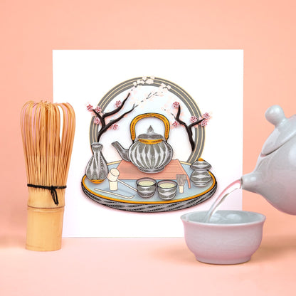 Tea Ceremony Quilling Card