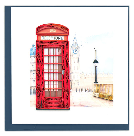 Telephone Booth Quilling Card