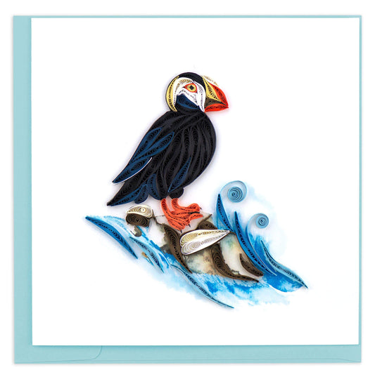 Tufted Puffin Quilling Card 
