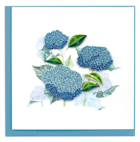 Wild Hydrangeas Quilling Card