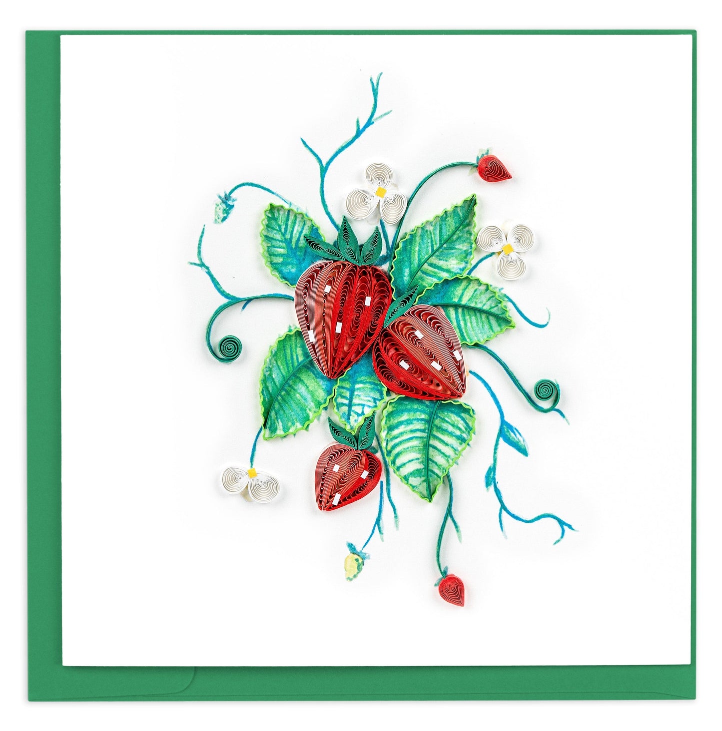 Wild Strawberries Quilling Card