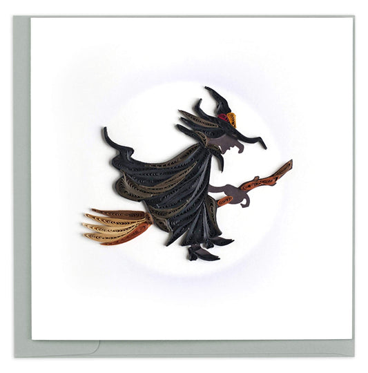 Witch Halloween Quilling Card