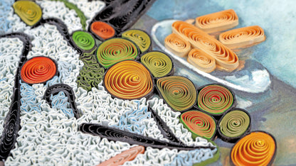 Quilled Artist Series - The Basket of Apples, Cezanne