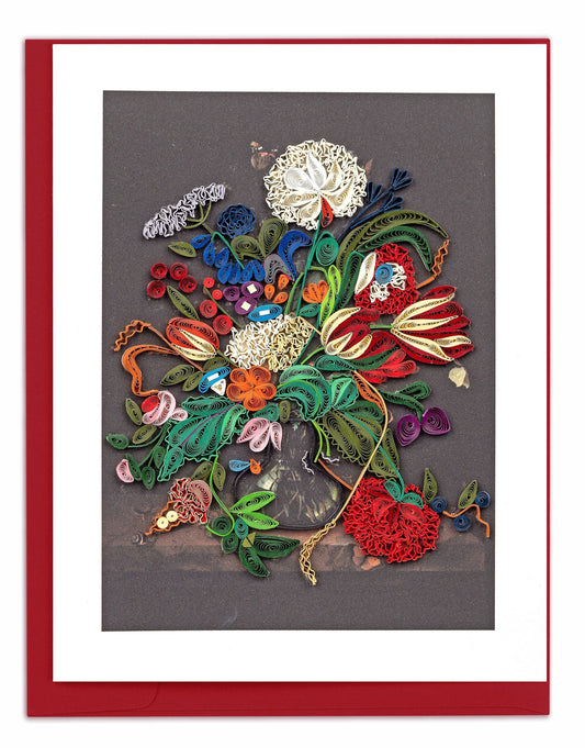 Quilled Artist Series – Vase of Flowers, de Heem