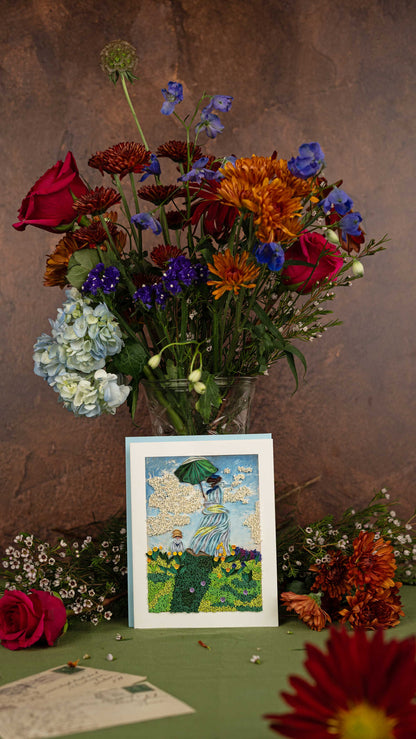 Quilled Artist Series – Woman with a Parasol, Monet
