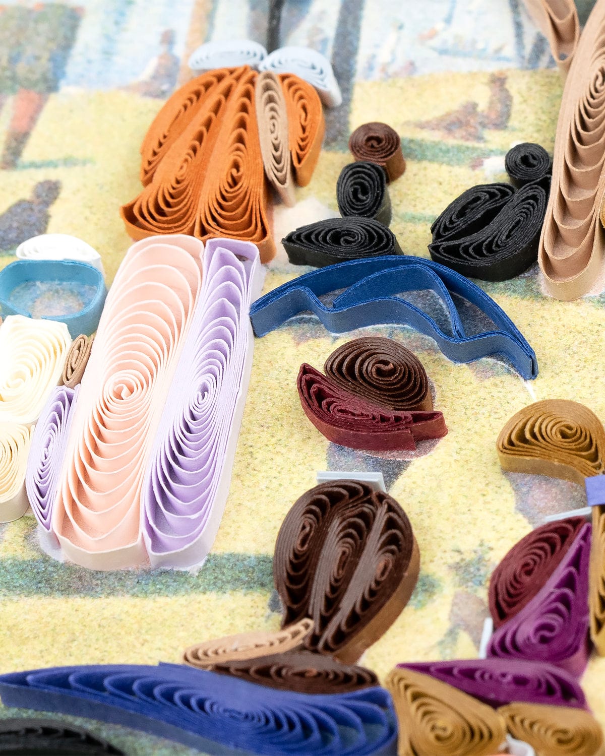 Quilled Artist Series - A Sunday Afternoon on the Island of La Grande Jatte, Seurat Greeting Card