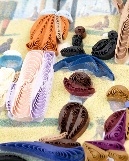 Quilled Artist Series - A Sunday Afternoon on the Island of La Grande Jatte, Seurat Greeting Card