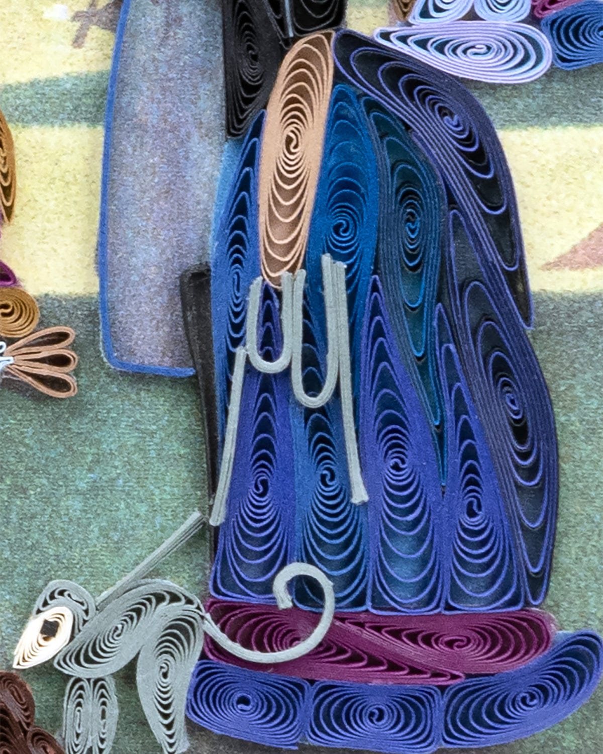 Quilled Artist Series - A Sunday Afternoon on the Island of La Grande Jatte, Seurat Greeting Card