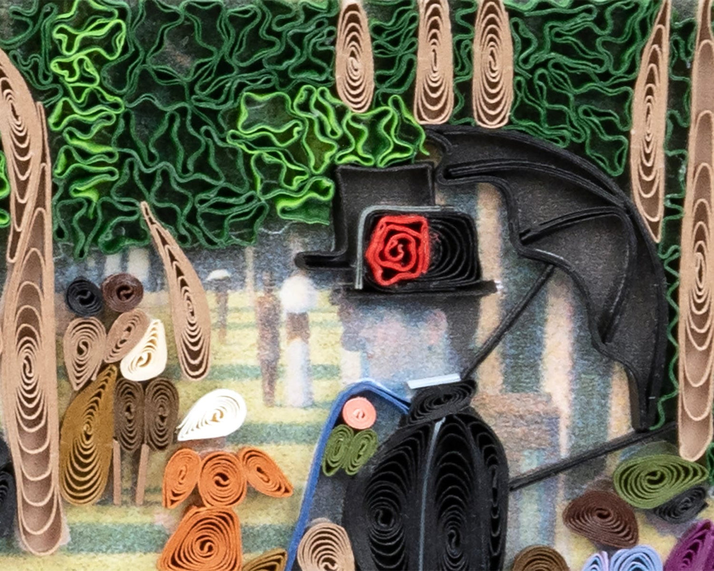 Quilled Artist Series - A Sunday Afternoon on the Island of La Grande Jatte, Seurat Greeting Card
