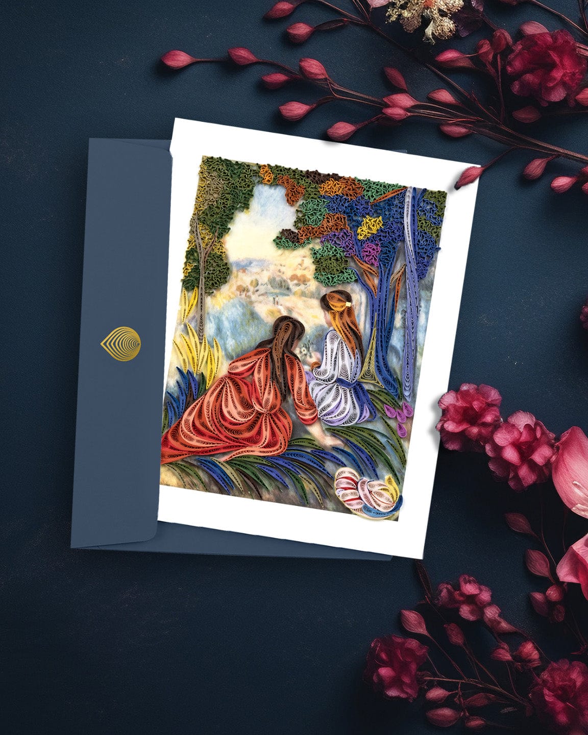 Quilled Artist Series - In the Meadow, Renoir Greeting Card