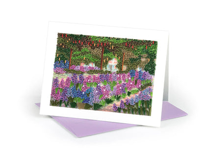 Quilled Artist Series - The Artist's Garden at Giverny, Monet Greeting Card