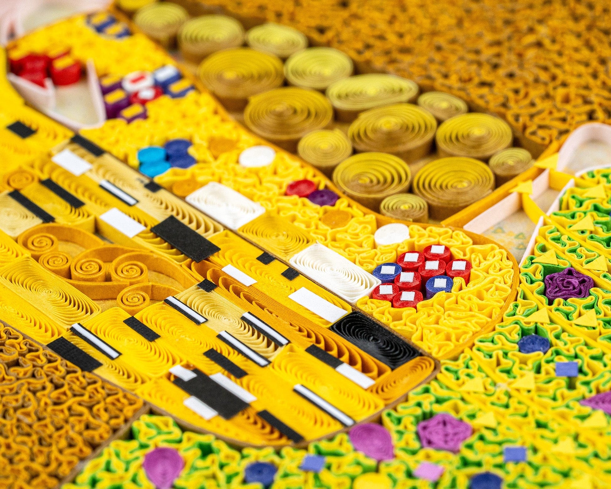 Quilled Artist Series - The Kiss, Klimt Greeting Card