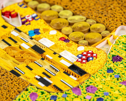Quilled Artist Series - The Kiss, Klimt Greeting Card